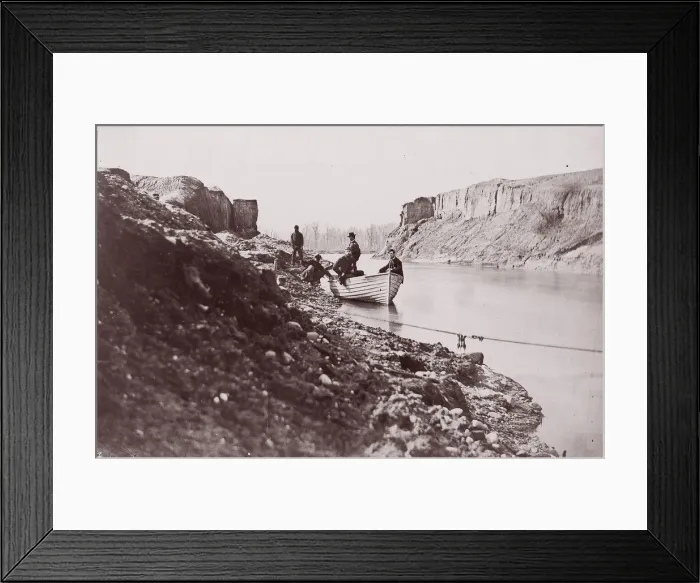 Framed Print : White House Landing, Pamunkey River, 1861-65. Creator: Tim O Sullivan Framed Print : White House Landing, Pamunkey River, 1861-65. Creator: Tim O Sullivan