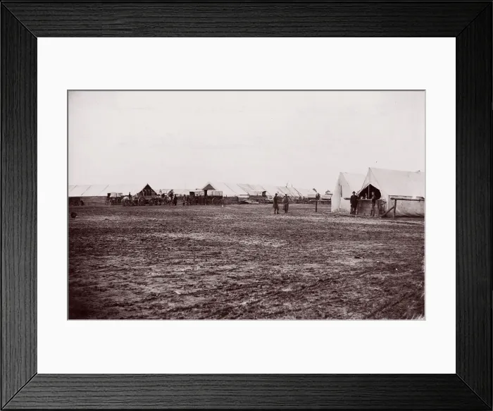 Framed Print : Quartermaster and Ambulance Camp, 6th Corps, Brandy Station, Virginia, 1861-65 Framed Print : Quartermaster and Ambulance Camp, 6th Corps, Brandy Station, Virginia, 1861-65