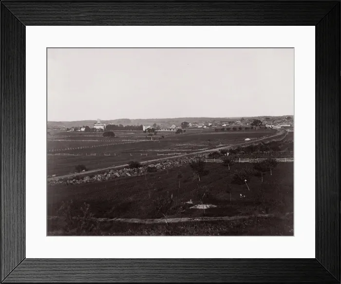 Framed Print : Gettysburg from the West, 1863. Creator: Tim O Sullivan Framed Print : Gettysburg from the West, 1863. Creator: Tim O Sullivan