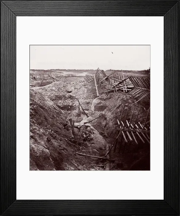 Framed Print : Dead Confederates, Fort Mahone, 1864. Creator: Thomas C. Roche Framed Print : Dead Confederates, Fort Mahone, 1864. Creator: Thomas C. Roche