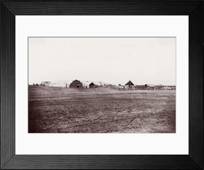 Framed Print : Quartermaster and Ambulance Camp, Brandy Station, Virginia, 1861-65 Framed Print : Quartermaster and Ambulance Camp, Brandy Station, Virginia, 1861-65