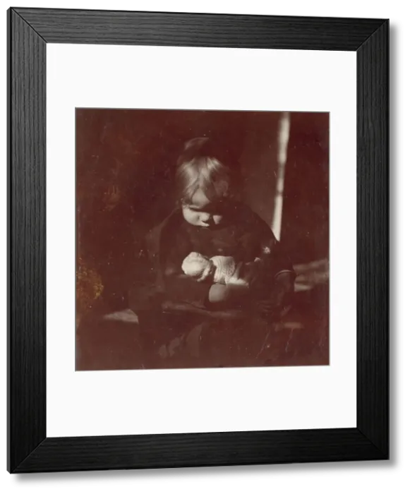 Framed Print : Betty Reynolds with Doll on Lap, ca. 1885. Creator: Thomas Eakins Framed Print : Betty Reynolds with Doll on Lap, ca. 1885. Creator: Thomas Eakins