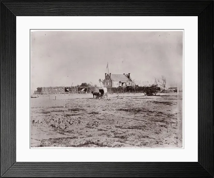 Framed Print : Yellow House, Warren Station, Virginia, 1861-65. Creator: Tim O Sullivan Framed Print : Yellow House, Warren Station, Virginia, 1861-65. Creator: Tim O Sullivan