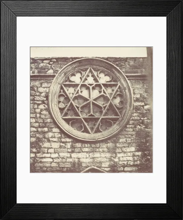 Framed Print : Rose Window, 1850s. Creator: Unknown Framed Print : Rose Window, 1850s. Creator: Unknown