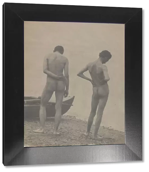 Thomas Eakins and John Laurie Wallace on a Beach, ca. 1883. Creator: Thomas Eakins