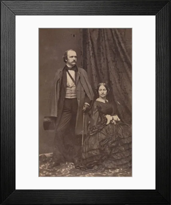 Framed Print : Felix Octavius Carr Darley and wife, 1860s. Creator: Unknown Framed Print : Felix Octavius Carr Darley and wife, 1860s. Creator: Unknown