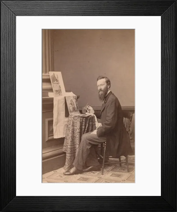 Framed Print : John Mackie Falconer, 1860s. Creator: Unknown Framed Print : John Mackie Falconer, 1860s. Creator: Unknown