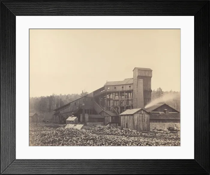 Framed Print : Gibsons Breaker, Rushdale, Pennsylvania, 1860s. Creator: Thomas H. Johnson Framed Print : Gibsons Breaker, Rushdale, Pennsylvania, 1860s. Creator: Thomas H. Johnson