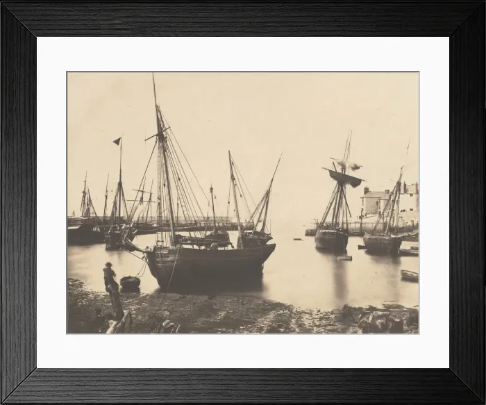 Framed Print : Harbor Scene, ca. 1855. Creator: Attributed to Thomas Sutton Framed Print : Harbor Scene, ca. 1855. Creator: Attributed to Thomas Sutton