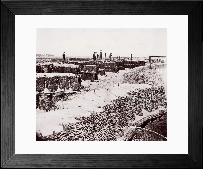 Framed Print : Fort Sedgwick in front of Petersburg, 1864. Creator: Tim O Sullivan Framed Print : Fort Sedgwick in front of Petersburg, 1864. Creator: Tim O Sullivan