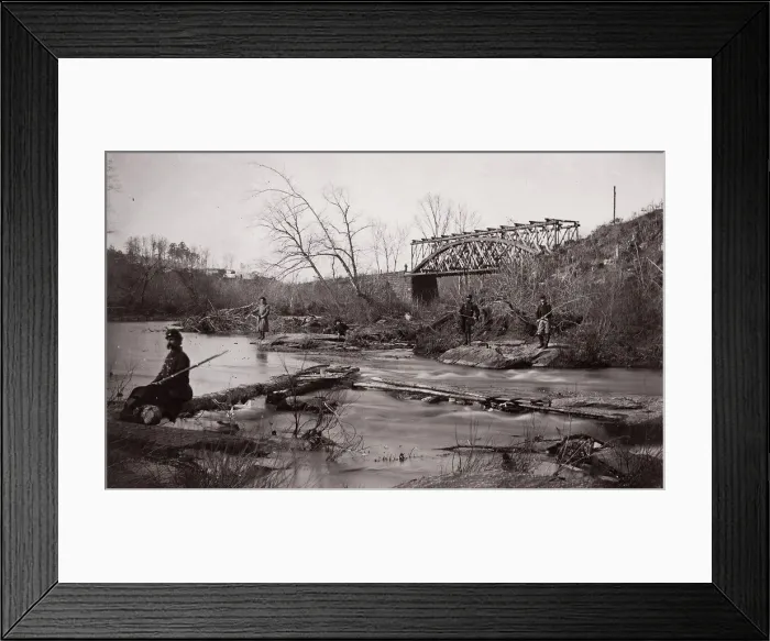 Framed Print : Bull Run. Bridge Near Union Mills, ca. 1862. Creator: Tim O Sullivan Framed Print : Bull Run. Bridge Near Union Mills, ca. 1862. Creator: Tim O Sullivan