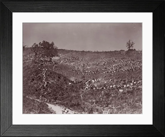 Framed Print : Confederate Prisoners at Belle Plain, May 12, 1863. Creator: Tim O Sullivan