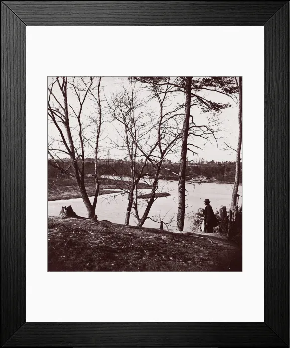 Framed Print : Cobbs Hill, Lookout in Distance, 1864. Creator: Tim O Sullivan Framed Print : Cobbs Hill, Lookout in Distance, 1864. Creator: Tim O Sullivan