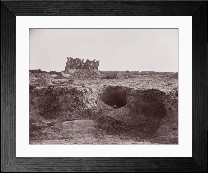 Framed Print : The Mine, Petersburg, 1864. Creator: Tim O Sullivan Framed Print : The Mine, Petersburg, 1864. Creator: Tim O Sullivan
