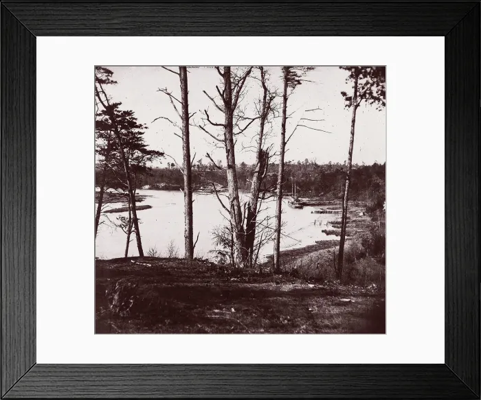 Framed Print : Appomattox River, 1864. Creator: Tim O Sullivan Framed Print : Appomattox River, 1864. Creator: Tim O Sullivan