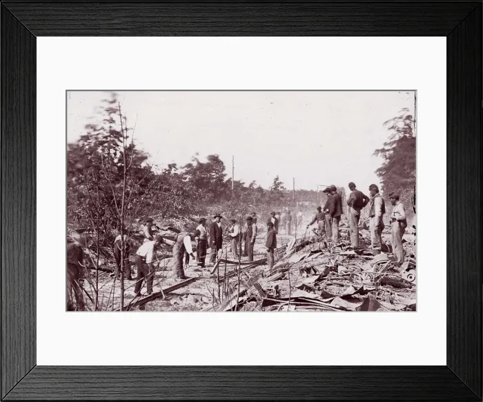 Framed Print : Bull Run. Orange and Alexandria R. R. near Union Mills, 1861-65