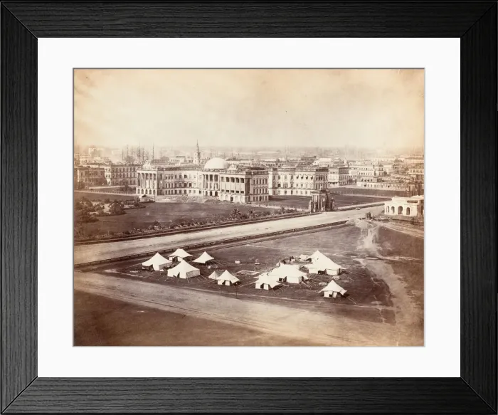 Framed Print : Government House, Calcutta, 1858-61. Creator: Unknown Framed Print : Government House, Calcutta, 1858-61. Creator: Unknown
