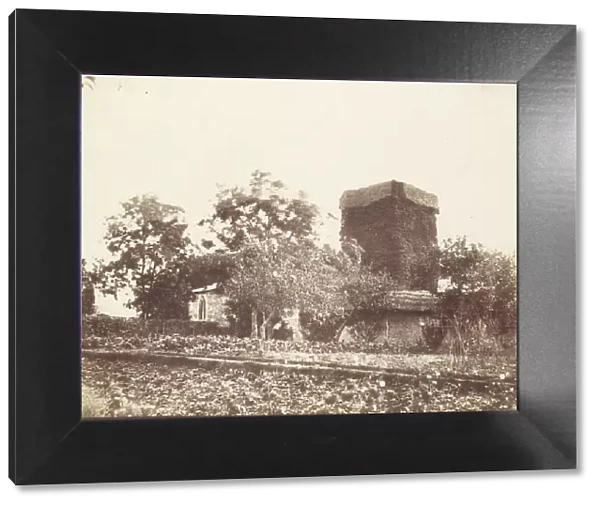 Vegetable Garden and Ivy Covered Tower, 1850s. Creator: Unknown
