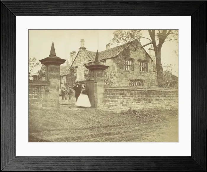 Framed Print : Oakwell Hall, 1860s. Creator: Unknown Framed Print : Oakwell Hall, 1860s. Creator: Unknown