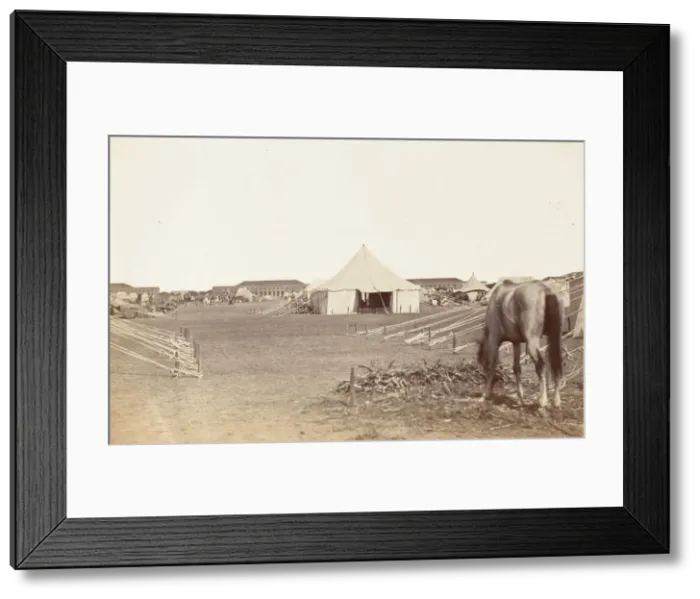 Framed Print : Part of Governor Generals Camp at Cawnpoor, 1859, 1859. Creator: Unknown Framed Print : Part of Governor Generals Camp at Cawnpoor, 1859, 1859. Creator: Unknown