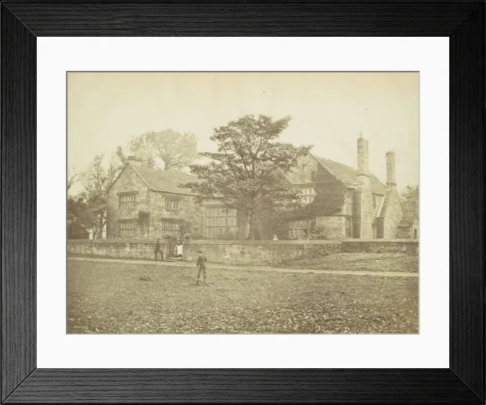 Framed Print : Oakwell Hall near Bristol, the Field Head of Shirley, 1860s. Creator: Unknown Framed Print : Oakwell Hall near Bristol, the Field Head of Shirley, 1860s. Creator: Unknown