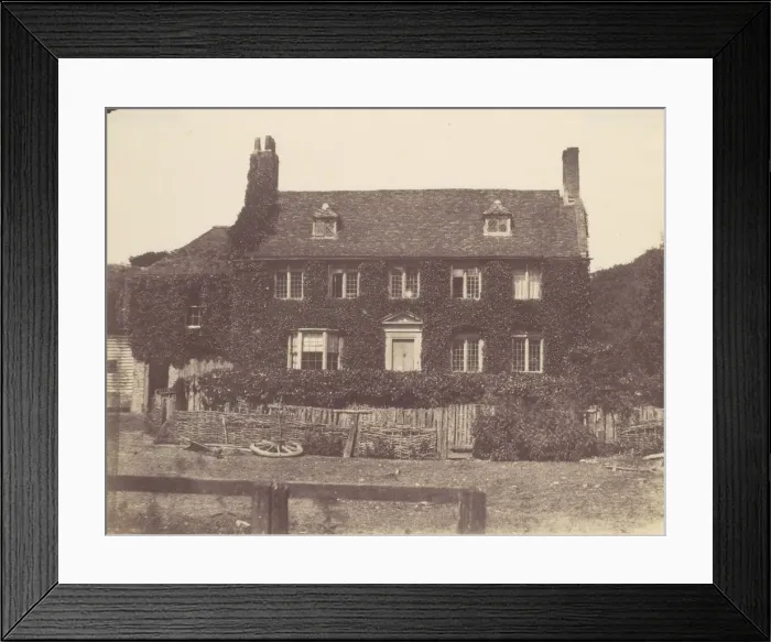 Framed Print : Ivy Covered House, 1850s. Creator: Unknown Framed Print : Ivy Covered House, 1850s. Creator: Unknown