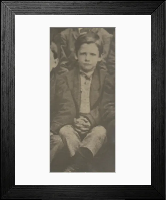 Framed Print : Frank Eugene as a Young Boy, 1880. Creator: Unknown Framed Print : Frank Eugene as a Young Boy, 1880. Creator: Unknown