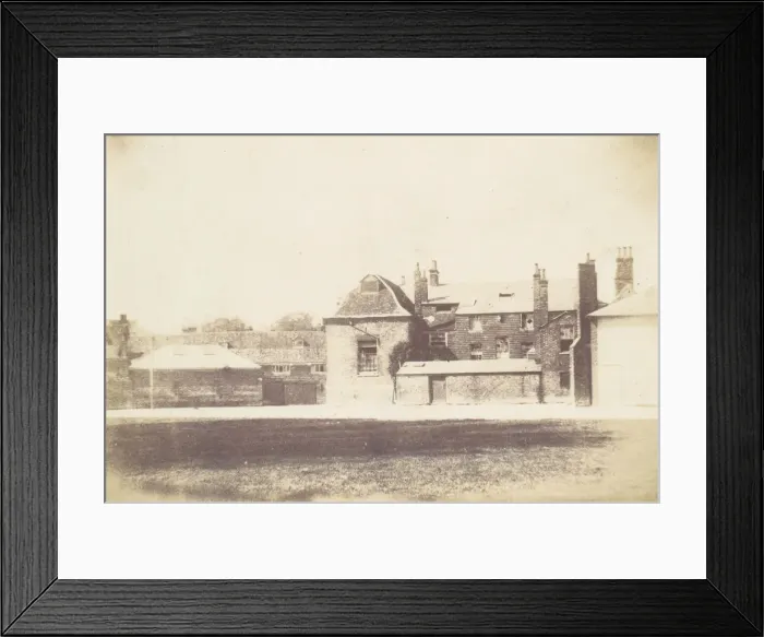 Framed Print : House from Across Lawn, 1850s. Creator: Unknown Framed Print : House from Across Lawn, 1850s. Creator: Unknown