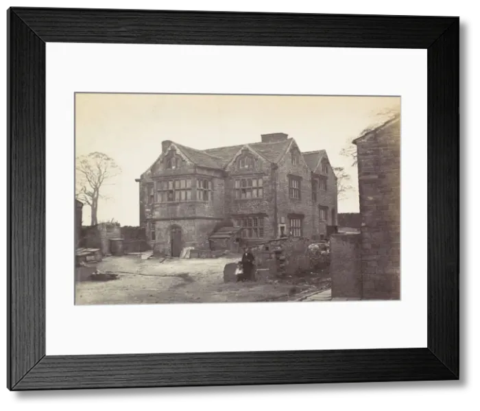 Framed Print : Worsthorn Old Hall, 1860s. Creator: Unknown Framed Print : Worsthorn Old Hall, 1860s. Creator: Unknown