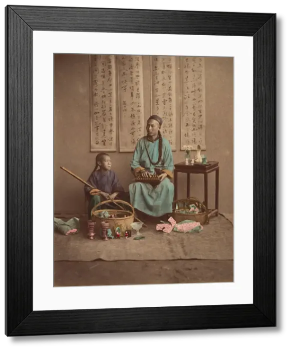 Framed Print : Marchand de Bric a brac, 1870s. Creator: Unknown Framed Print : Marchand de Bric a brac, 1870s. Creator: Unknown