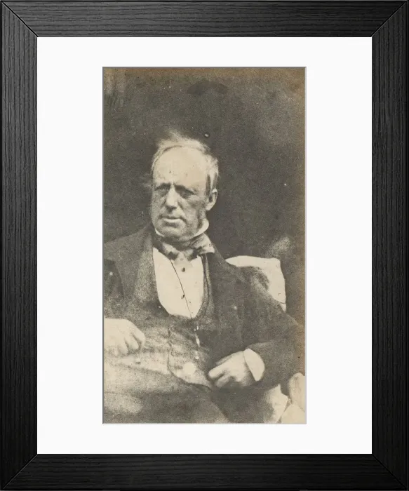 Framed Print : Portrait of Seated Man, 1850s. Creator: Unknown Framed Print : Portrait of Seated Man, 1850s. Creator: Unknown