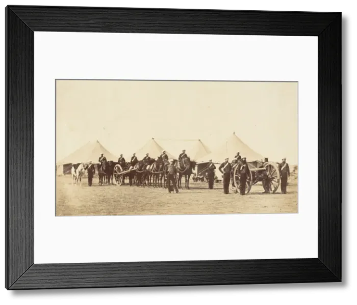 Framed Print : E. Troop Royal Horse Artillery, 1860, 1860. Creator: Unknown