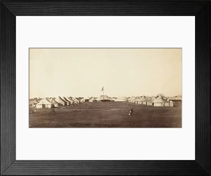 Framed Print : Main Street, Governor Generals Camp, 1859. Creator: Unknown Framed Print : Main Street, Governor Generals Camp, 1859. Creator: Unknown