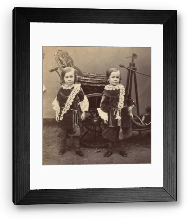 Framed Print : Eddie and Charlie Campbell, 1858-61. Creator: Unknown Framed Print : Eddie and Charlie Campbell, 1858-61. Creator: Unknown