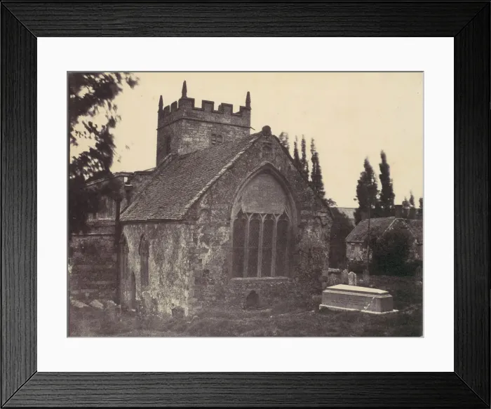 Framed Print : St. Cyriac Church at Lacock Abbey, 1850s. Creator: Unknown Framed Print : St. Cyriac Church at Lacock Abbey, 1850s. Creator: Unknown