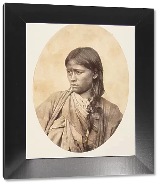 Bust Portrait of an Indian Woman, 1850s. Creator: Unknown