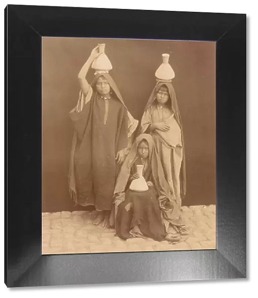 Arab Girls Carrying Water, 1880s. Creator: Unknown