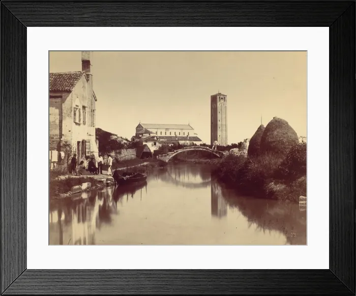 Framed Print : Veduta del Rio di Torcello, 1870s. Creator: Unknown Framed Print : Veduta del Rio di Torcello, 1870s. Creator: Unknown