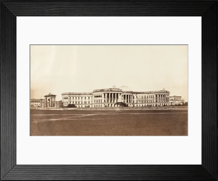 Framed Print : South West View of Government House, Calcutta, 1858-61. Creator: Unknown Framed Print : South West View of Government House, Calcutta, 1858-61. Creator: Unknown