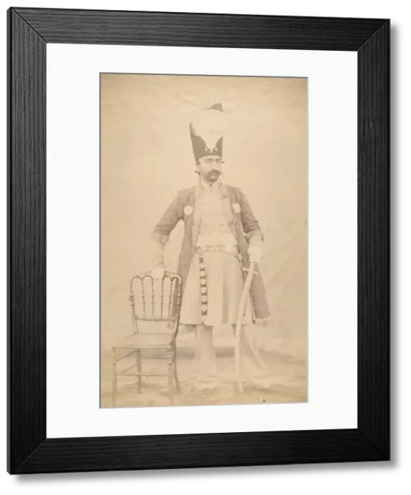 Framed Print : Naser al-Din Shah, ca. 1852-55. Creator: Luigi Pesce Framed Print : Naser al-Din Shah, ca. 1852-55. Creator: Luigi Pesce
