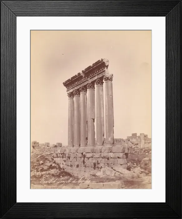 Framed Print : Temple of Jupiter, 1880s. Creator: Unknown Framed Print : Temple of Jupiter, 1880s. Creator: Unknown