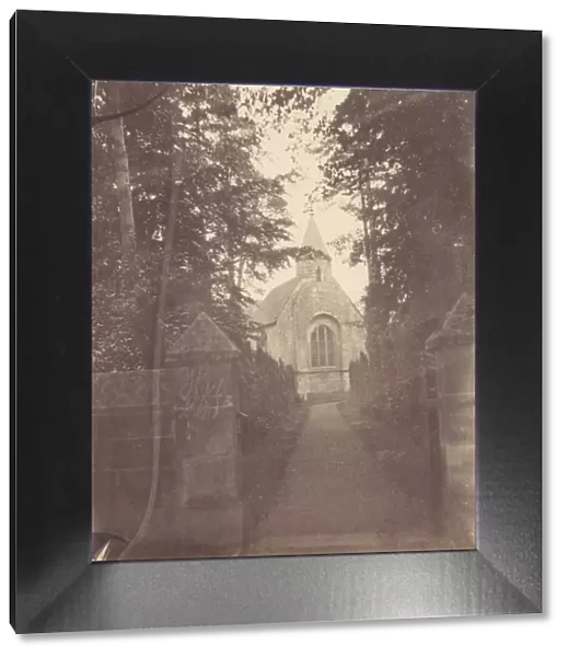 Church Seen from the Path Leading To It, 1850s. Creator: Unknown