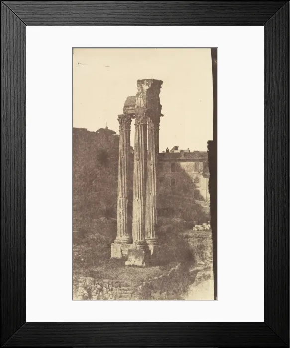 Framed Print : Temple of Jupiter Tonans, Rome, 1850s. Creator: Unknown Framed Print : Temple of Jupiter Tonans, Rome, 1850s. Creator: Unknown