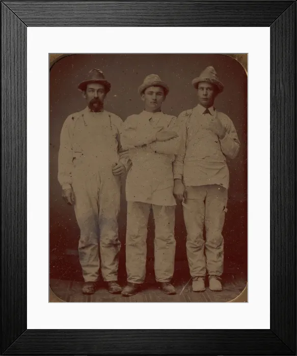 Framed Print : Plasterers and Painters, 1870s-80s. Creator: Unknown Framed Print : Plasterers and Painters, 1870s-80s. Creator: Unknown
