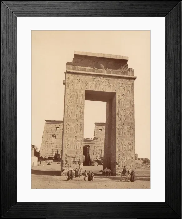 Framed Print : Karnak. Pylone de Ptolomee, 1880s. Creator: Unknown Framed Print : Karnak. Pylone de Ptolomee, 1880s. Creator: Unknown