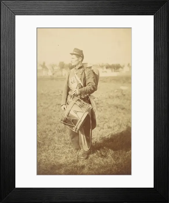 Framed Print : [Drummer], 1880s-90s. Creator: Unknown