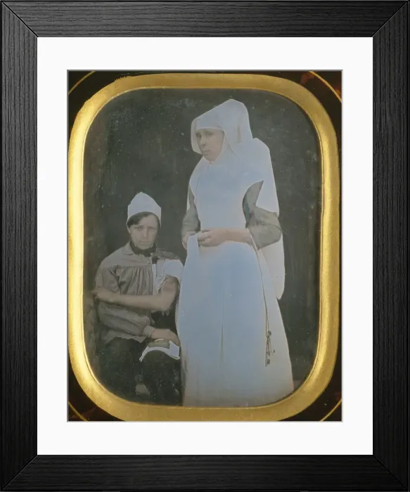 Framed Print : Soeur Pierrette Toussaine Blondeau, Hospices de Beaune, 1845-50. Creator: Unknown Framed Print : Soeur Pierrette Toussaine Blondeau, Hospices de Beaune, 1845-50. Creator: Unknown