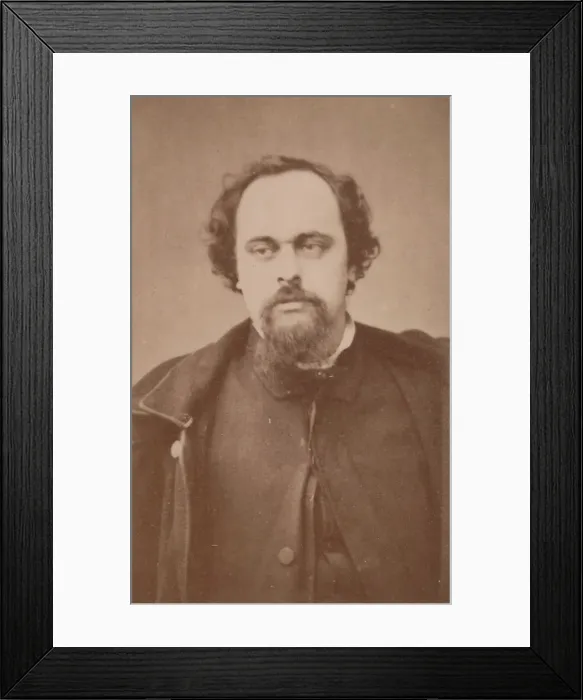 Framed Print : Dante Gabriel Rossetti, 1860s. Creator: Unknown Framed Print : Dante Gabriel Rossetti, 1860s. Creator: Unknown