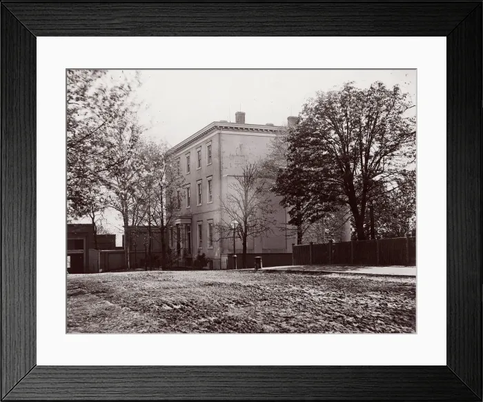 Framed Print : Jeff. Davis House, Executive Mansion, C. S. A. Richmond, 1865. Creator: Alexander Gardner Framed Print : Jeff. Davis House, Executive Mansion, C. S. A. Richmond, 1865. Creator: Alexander Gardner