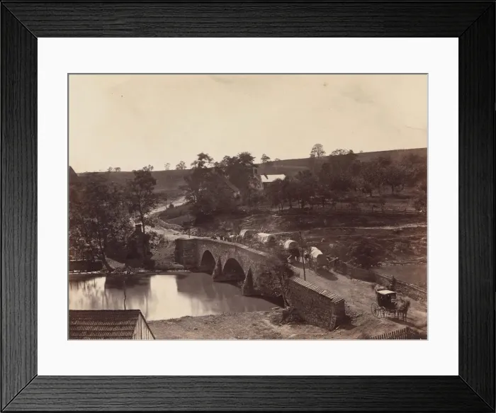 Framed Print : Antietam Bridge, On the Sharpsburgh and Boonsboro Turnpike, No. 3, September 1862, 1862 Framed Print : Antietam Bridge, On the Sharpsburgh and Boonsboro Turnpike, No. 3, September 1862, 1862